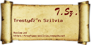 Trestyén Szilvia névjegykártya