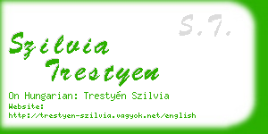 szilvia trestyen business card