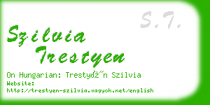 szilvia trestyen business card